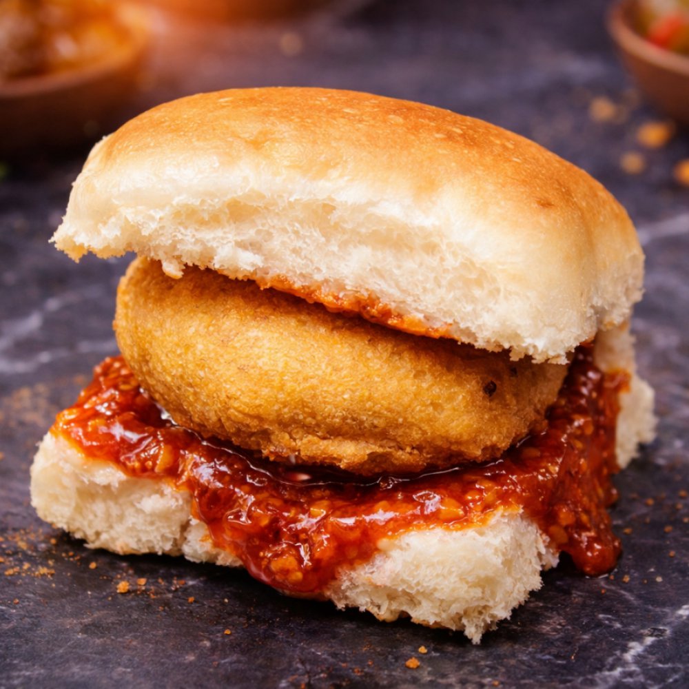 Schezwan Vada Pav